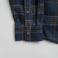 Butter Goods Swirl Plaid Shirt - Navy / White thumbnail