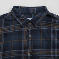 Butter Goods Swirl Plaid Shirt - Navy / White thumbnail