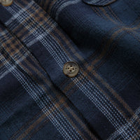 Butter Goods Swirl Plaid Shirt - Navy / White thumbnail