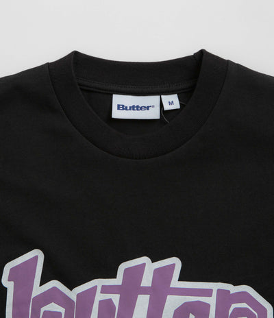 Butter Goods Swirl T-Shirt - Black / Purple