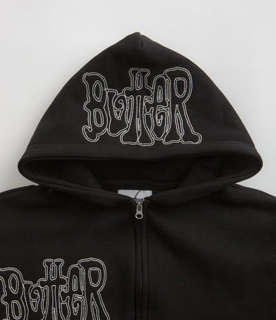 Butter Goods Tour Zip-Thru Hoodie - Black