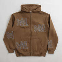 Butter Goods Tour Zip-Thru Hoodie - Chocolate thumbnail