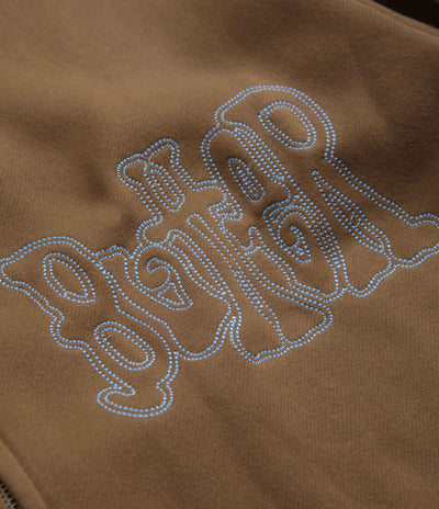 Butter Goods Tour Zip-Thru Hoodie - Chocolate