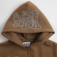 Butter Goods Tour Zip-Thru Hoodie - Chocolate thumbnail