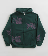 Butter Goods Tour Zip-Thru Hoodie - Dark Green