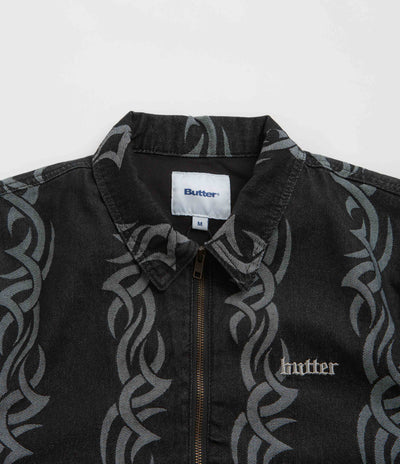 Butter Goods Tribal Denim Jacket - Black