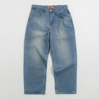 Butter Goods Warped Jeans - Washed Mid Blue thumbnail