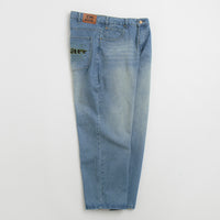 Butter Goods Warped Jeans - Washed Mid Blue thumbnail