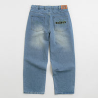 Butter Goods Warped Jeans - Washed Mid Blue thumbnail