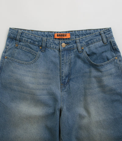 Butter Goods Warped Jeans - Washed Mid Blue