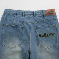 Butter Goods Warped Jeans - Washed Mid Blue thumbnail