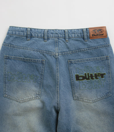 Butter Goods Warped Jeans - Washed Mid Blue