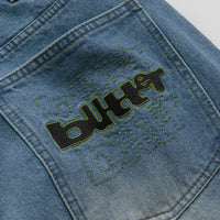 Butter Goods Warped Jeans - Washed Mid Blue thumbnail