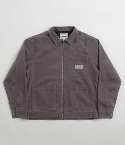 Butter Goods Washed Zip Up Jacket - Dusk