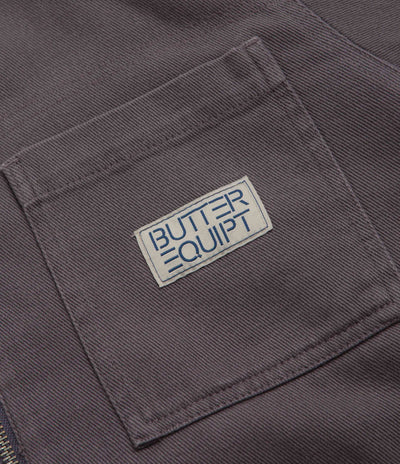 Butter Goods Washed Zip Up Jacket - Dusk