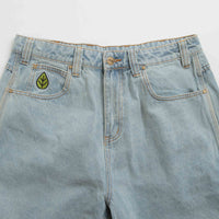 Butter Goods Weathergear Denim Shorts - Faded Light Wash thumbnail