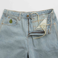 Butter Goods Weathergear Denim Shorts - Faded Light Wash thumbnail