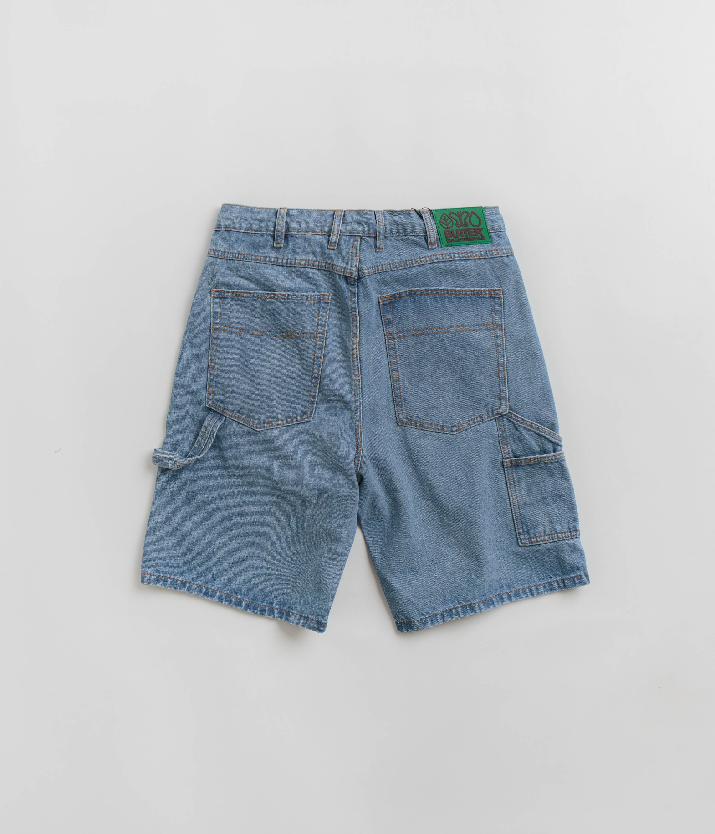 Butter Goods Weathergear Heavyweight Denim Shorts - Washed Indigo ...