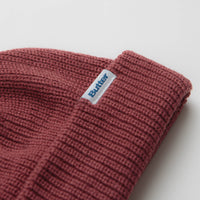 Butter Goods Wharfie Beanie - Dusty Rose thumbnail