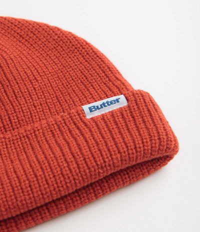 Butter Goods Wharfie Beanie - Red / White