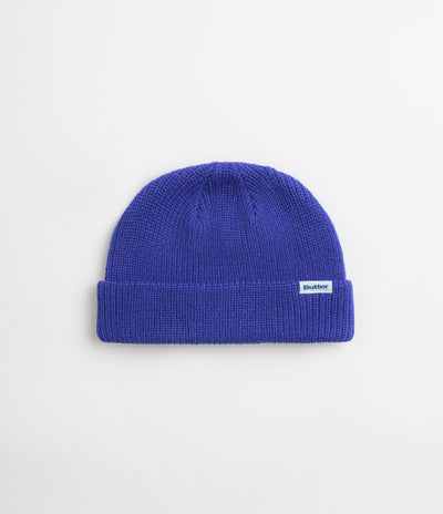 Butter Goods Wharfie Beanie - Royal / White