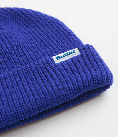 Butter Goods Wharfie Beanie - Royal / White