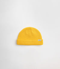 Butter Goods Wharfie Beanie - Yellow / White