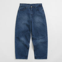 Butter Goods Wide Cut Jeans - Washed Slub Blue thumbnail