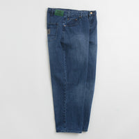 Butter Goods Wide Cut Jeans - Washed Slub Blue thumbnail