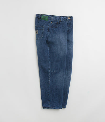 Butter Goods Wide Cut Jeans - Washed Slub Blue