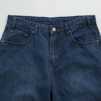 Butter Goods Wide Cut Jeans - Washed Slub Blue thumbnail