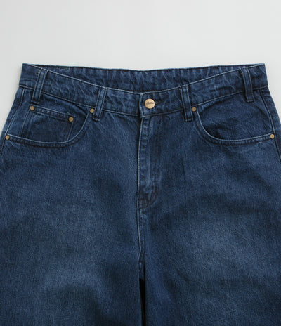 Butter Goods Wide Cut Jeans - Washed Slub Blue