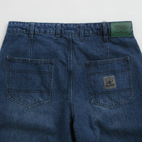 Butter Goods Wide Cut Jeans - Washed Slub Blue thumbnail