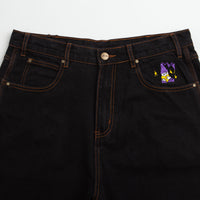 Butter Goods Wizard Denim Shorts - Washed Black thumbnail