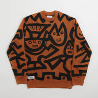 Butter Goods x Blue Note Afro Cuban Knitted Sweatshirt - Rust thumbnail