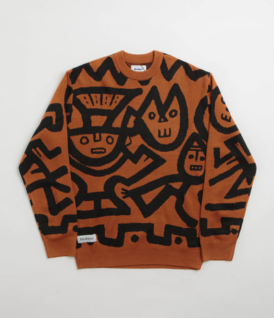 Butter Goods x Blue Note Afro Cuban Knitted Sweatshirt - Rust