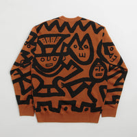 Butter Goods x Blue Note Afro Cuban Knitted Sweatshirt - Rust thumbnail