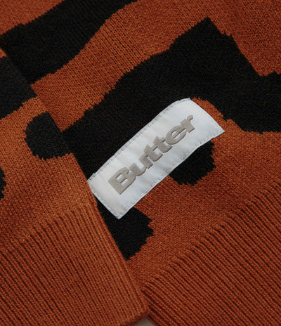 Butter Goods x Blue Note Afro Cuban Knitted Sweatshirt - Rust