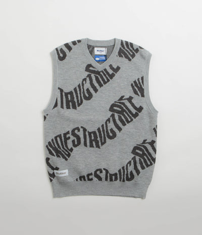 Butter Goods x Blue Note Indestructible Knitted Vest - Heather Grey