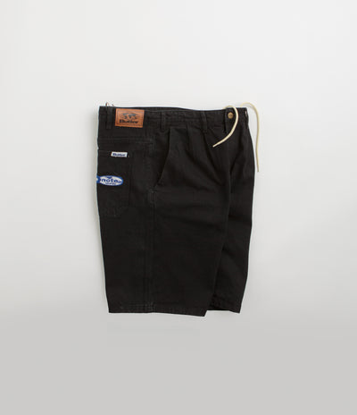 Butter Goods x Blue Note Pleated Denim Shorts - Washed Black