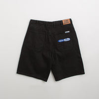 Butter Goods x Blue Note Pleated Denim Shorts - Washed Black thumbnail