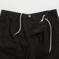 Butter Goods x Blue Note Pleated Denim Shorts - Washed Black thumbnail