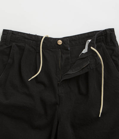 Butter Goods x Blue Note Pleated Denim Shorts - Washed Black