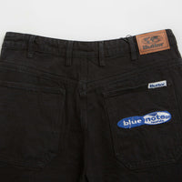 Butter Goods x Blue Note Pleated Denim Shorts - Washed Black thumbnail