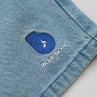 Butter Goods x Blue Note Pleated Denim Shorts - Washed Indigo thumbnail