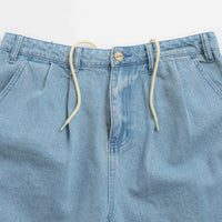 Butter Goods x Blue Note Pleated Denim Shorts - Washed Indigo thumbnail