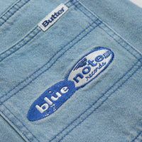 Butter Goods x Blue Note Pleated Denim Shorts - Washed Indigo thumbnail