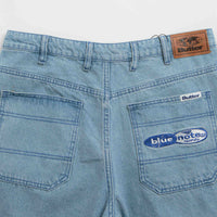 Butter Goods x Blue Note Pleated Denim Shorts - Washed Indigo thumbnail