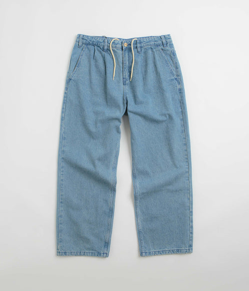 Butter Goods x Blue Note Pleated Jeans - Washed Indigo