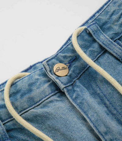 Butter Goods x Blue Note Pleated Jeans - Washed Indigo